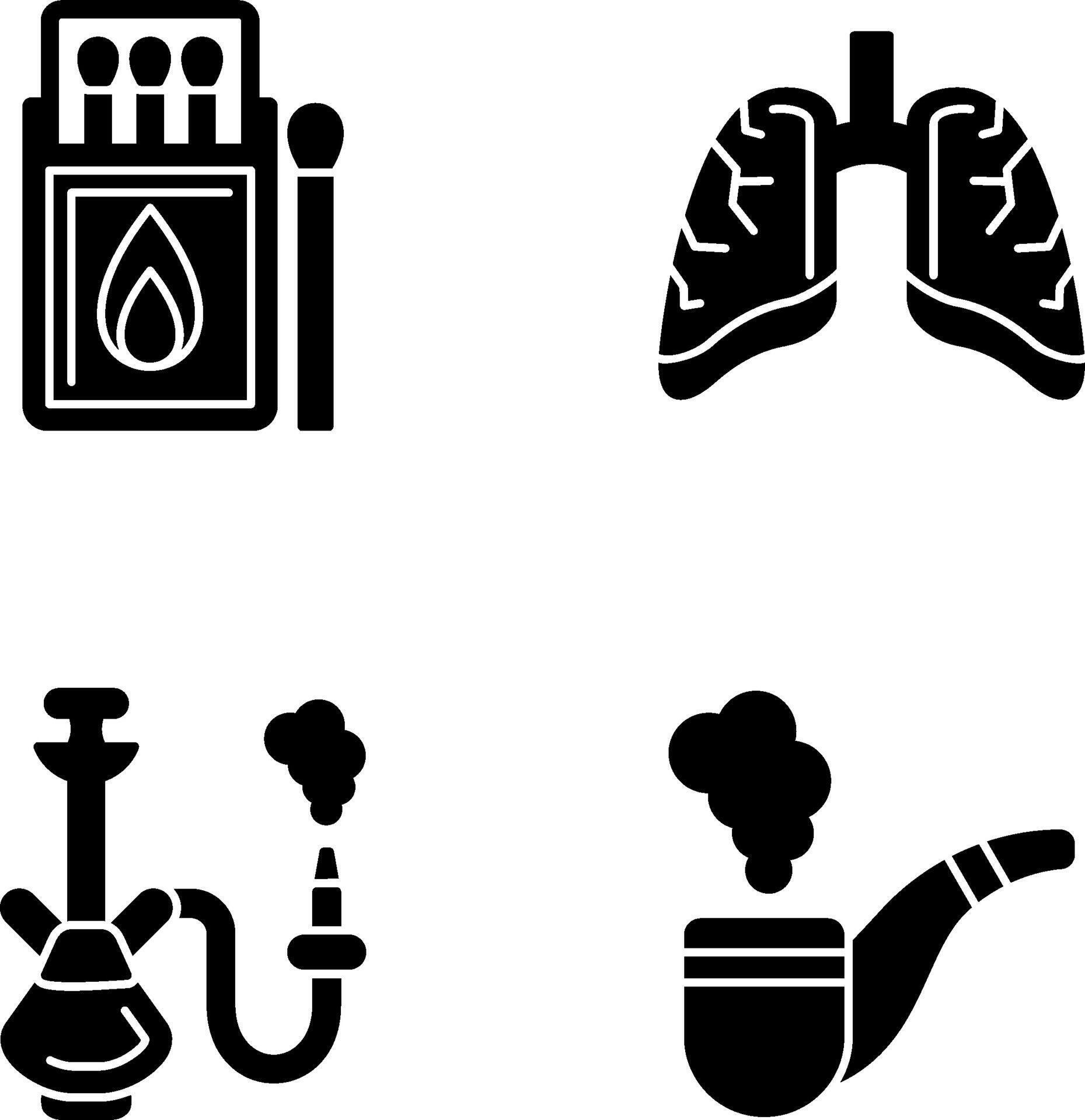 Match Box and Lungs Icon 44660587 Vector Art at Vecteezy