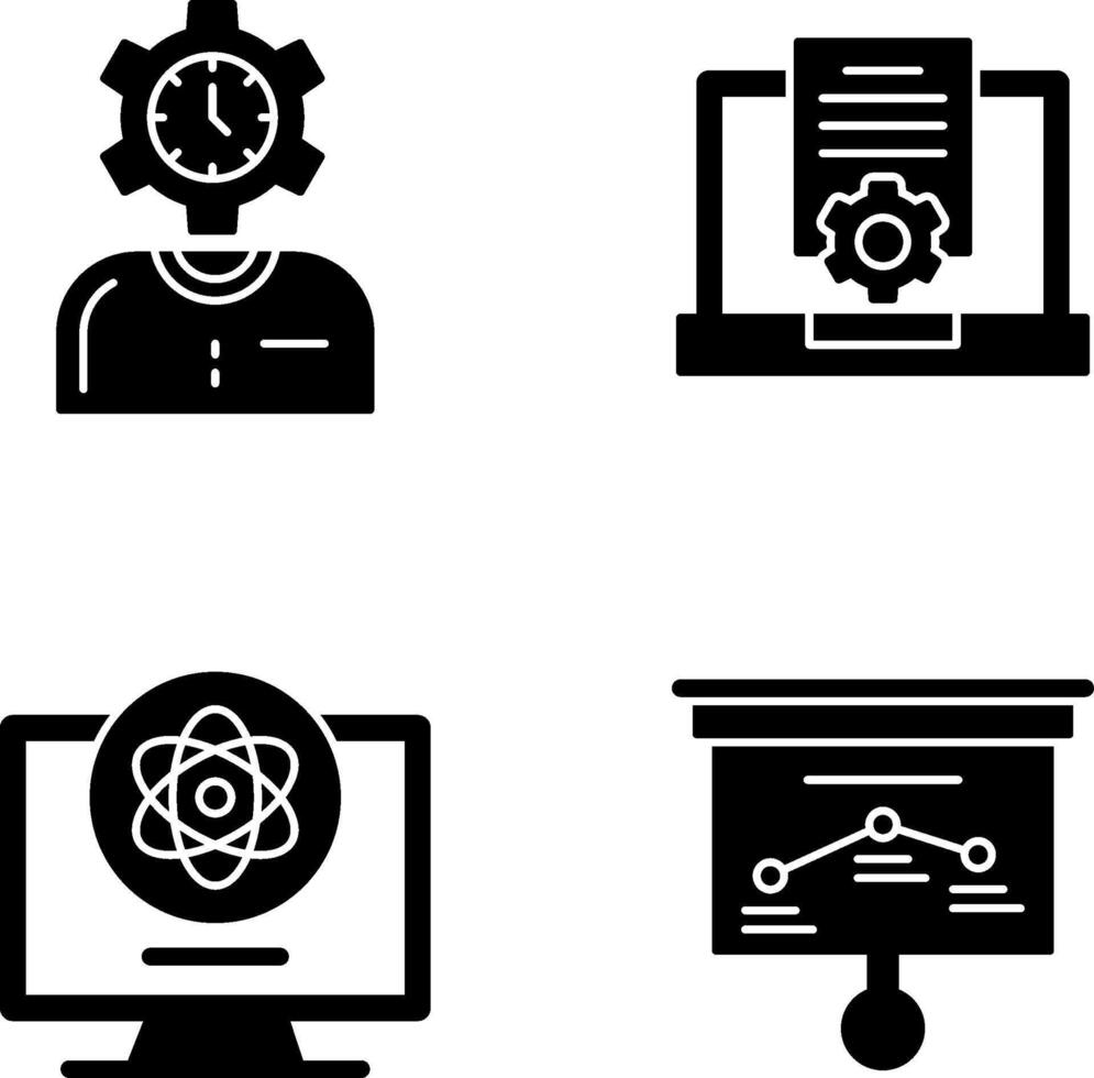 Time and Research Icon vector