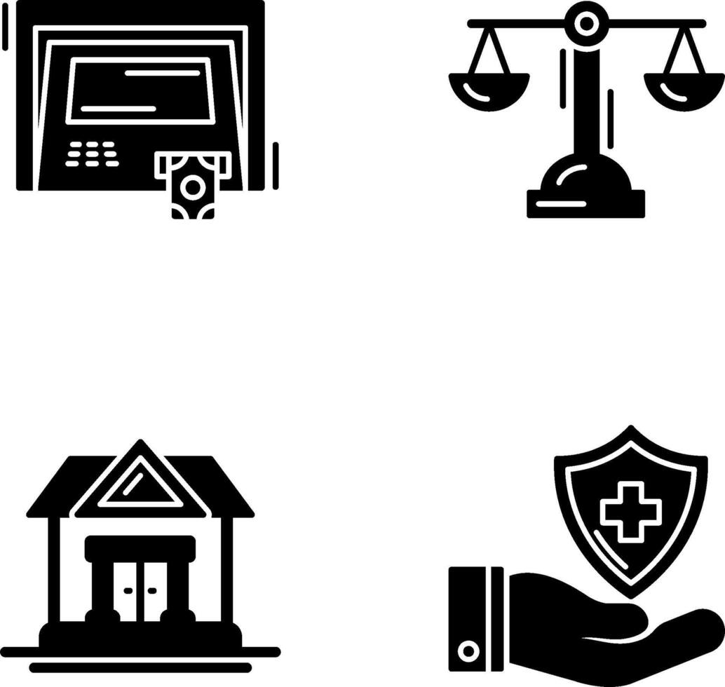 ATM and Balance Icon vector