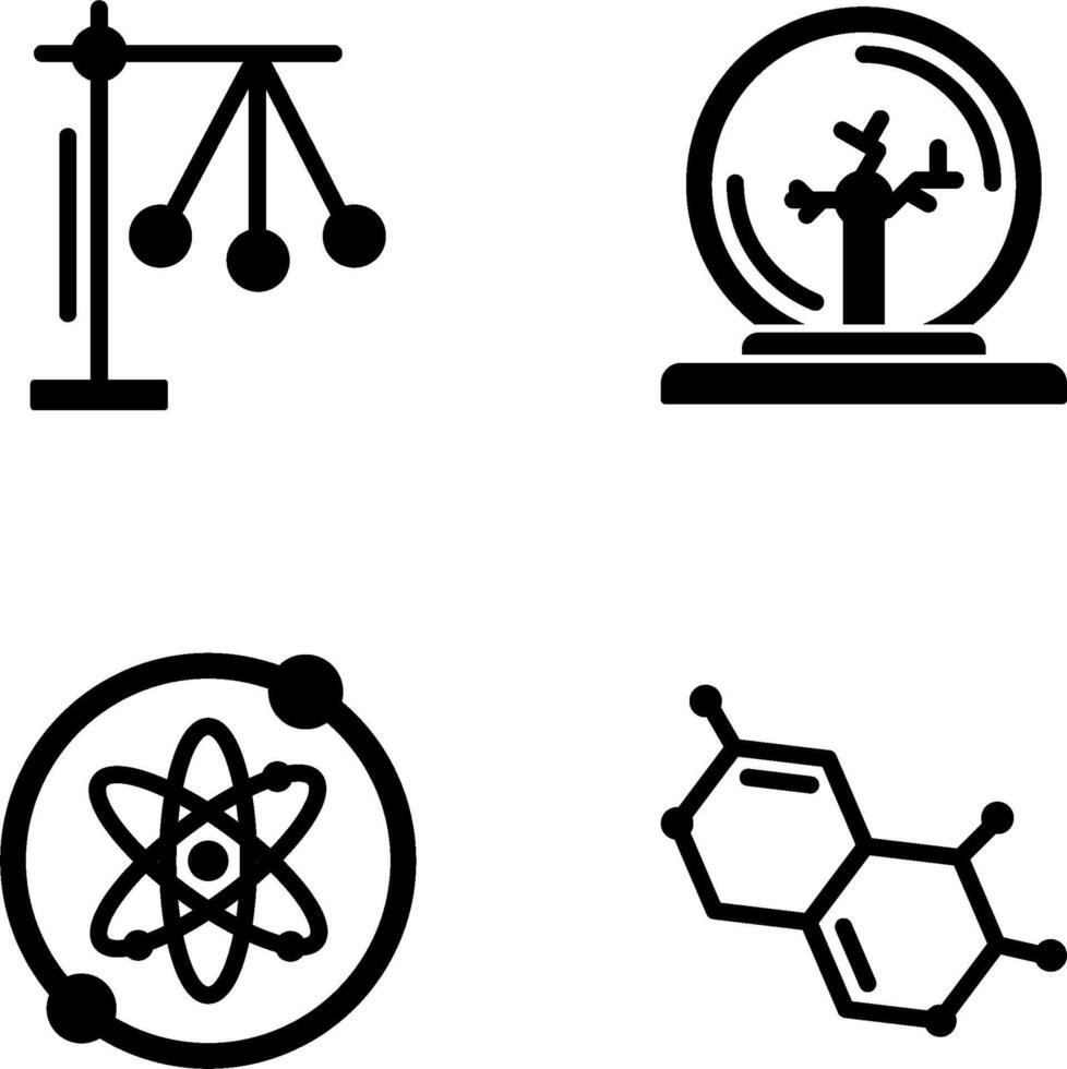 Pendulum and Plasma Ball Icon vector