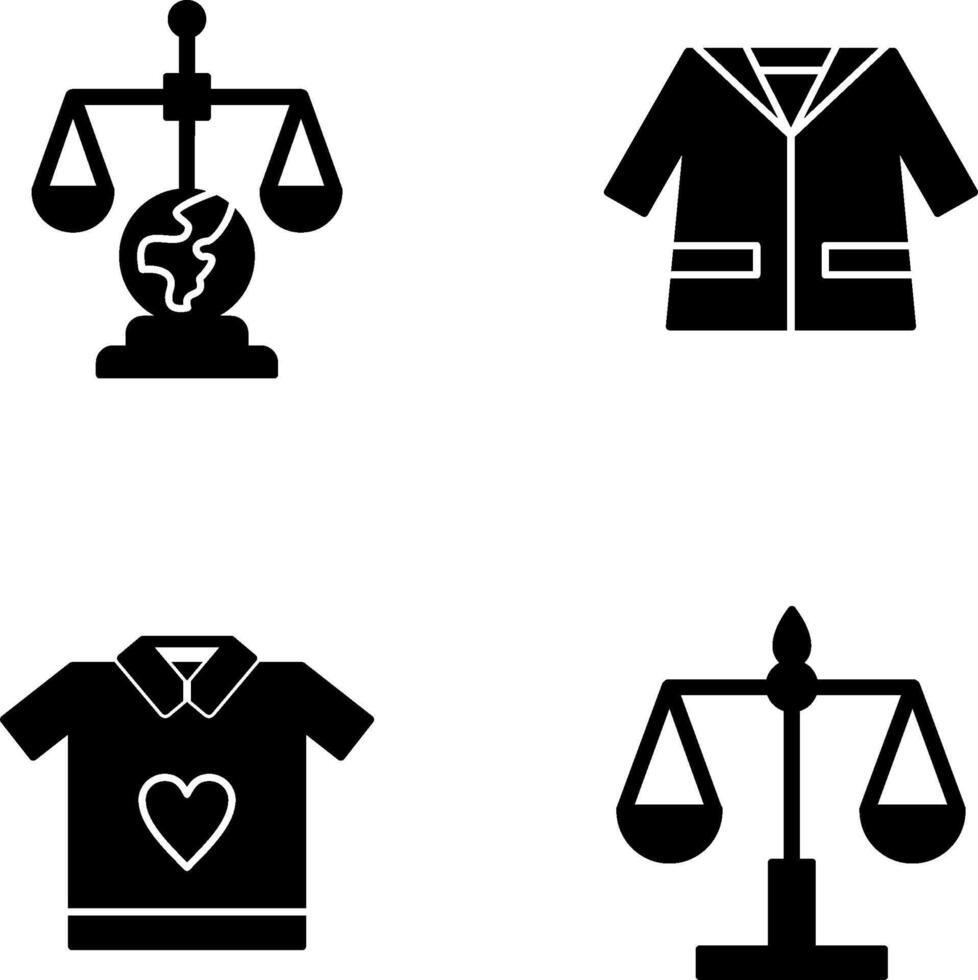 International Law and Suit Icon vector