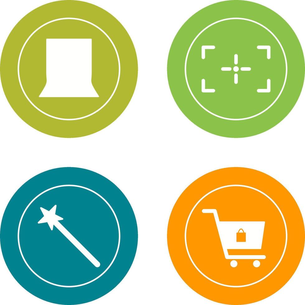 back stand and focus Icon vector