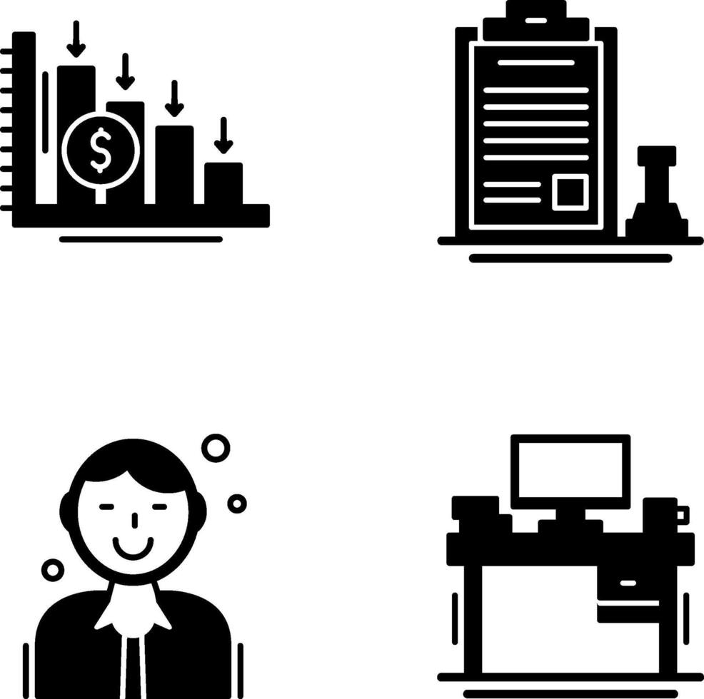 Loss and Stamp Icon vector