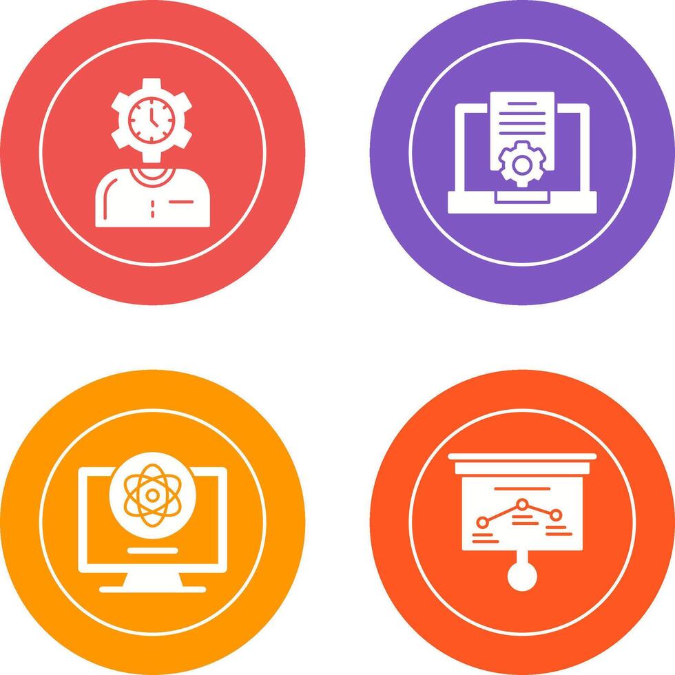 Time and Research Icon vector