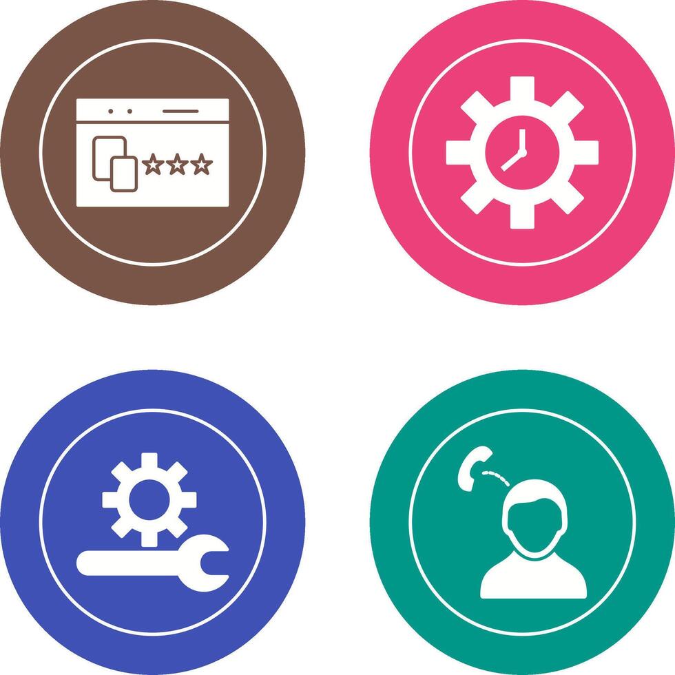 Website Promotion and Time Optimization Icon vector