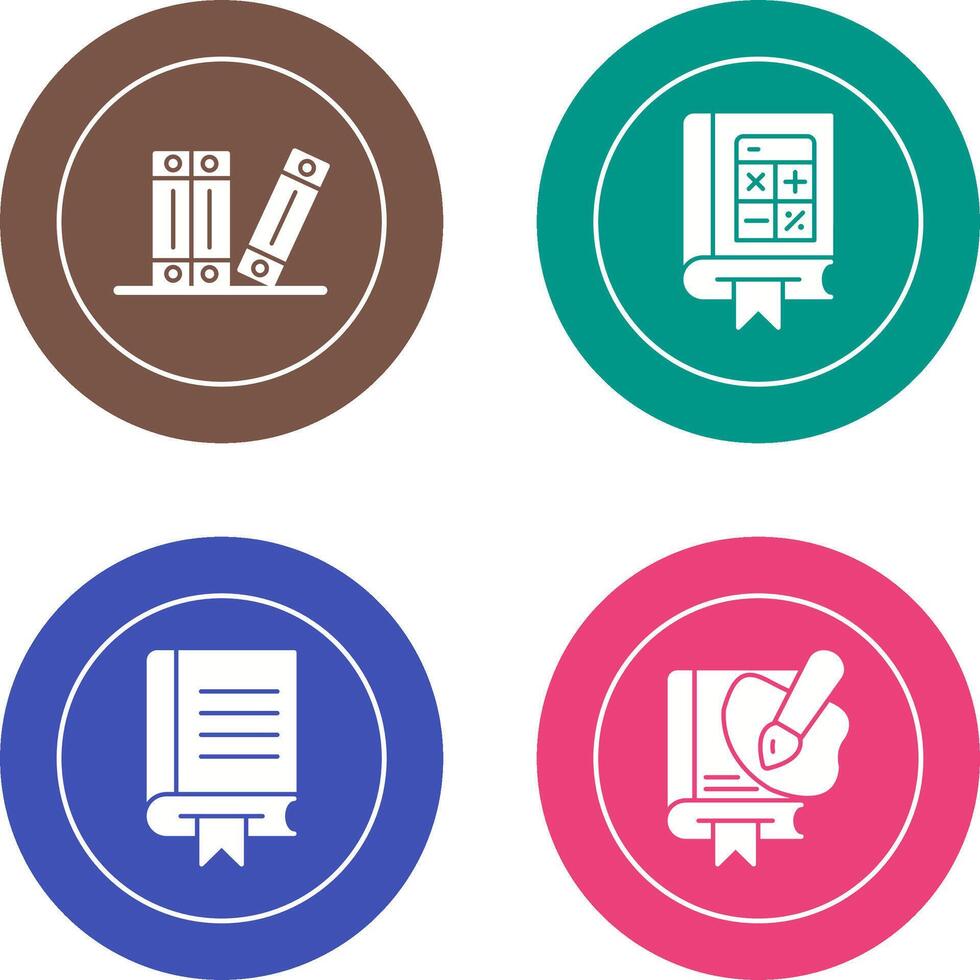 Archive and Mathematics Icon vector