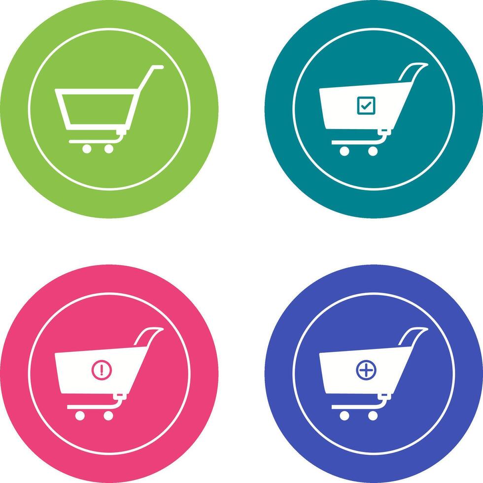 empty cart and confirm order Icon vector