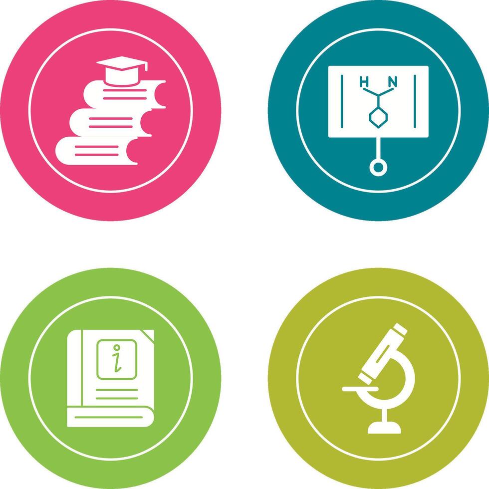 Books and Formula Icon vector