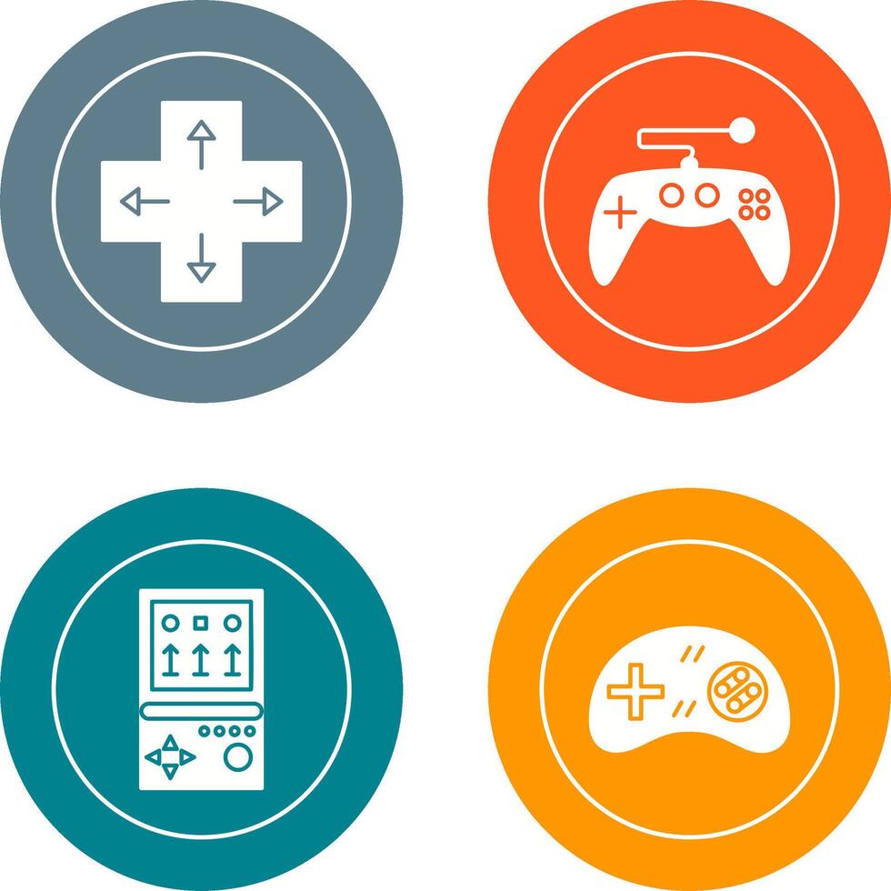 Direction Key and Gaming Control Icon vector