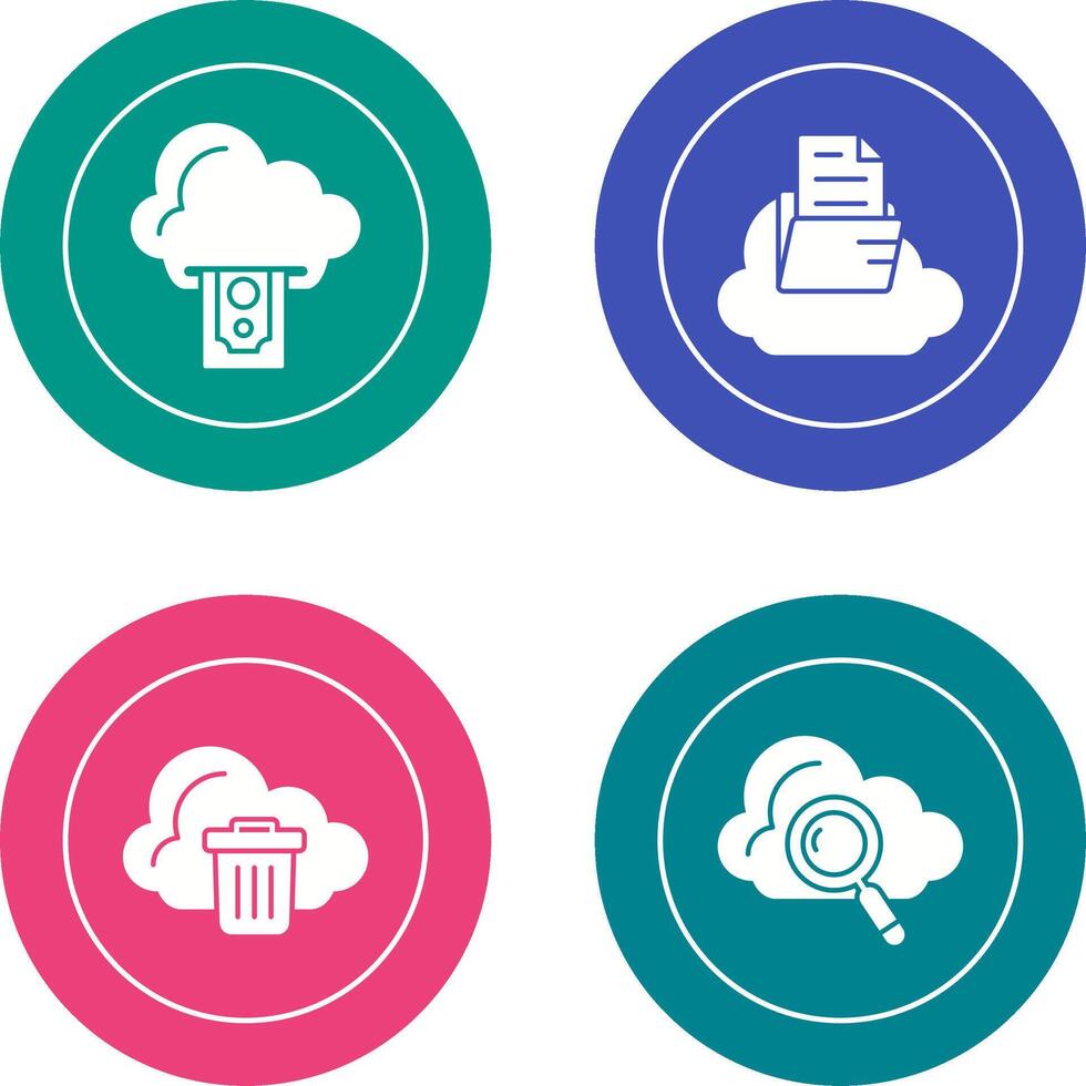 Cloud Computing and Cloud Icon vector