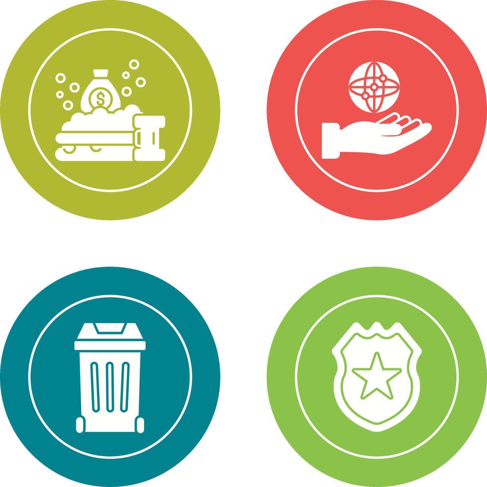 Money Laundering and Management Icon vector