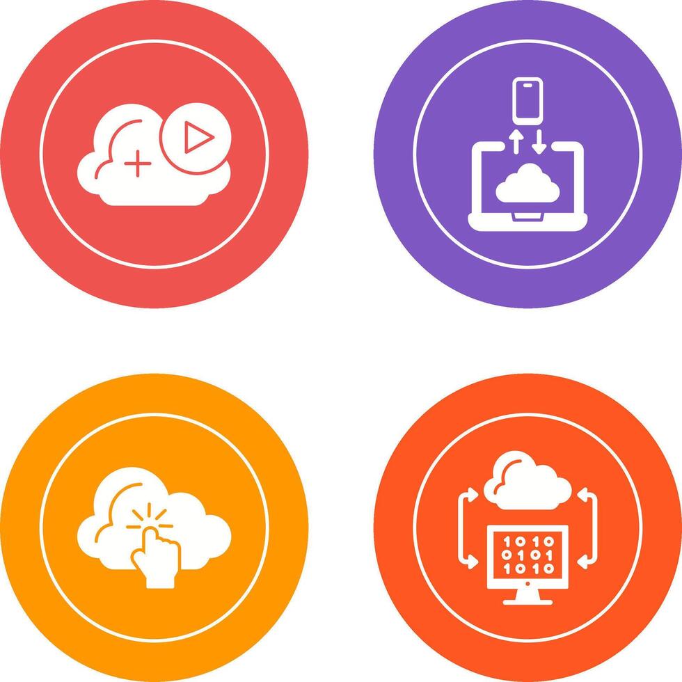 and Data Transfer Icon vector