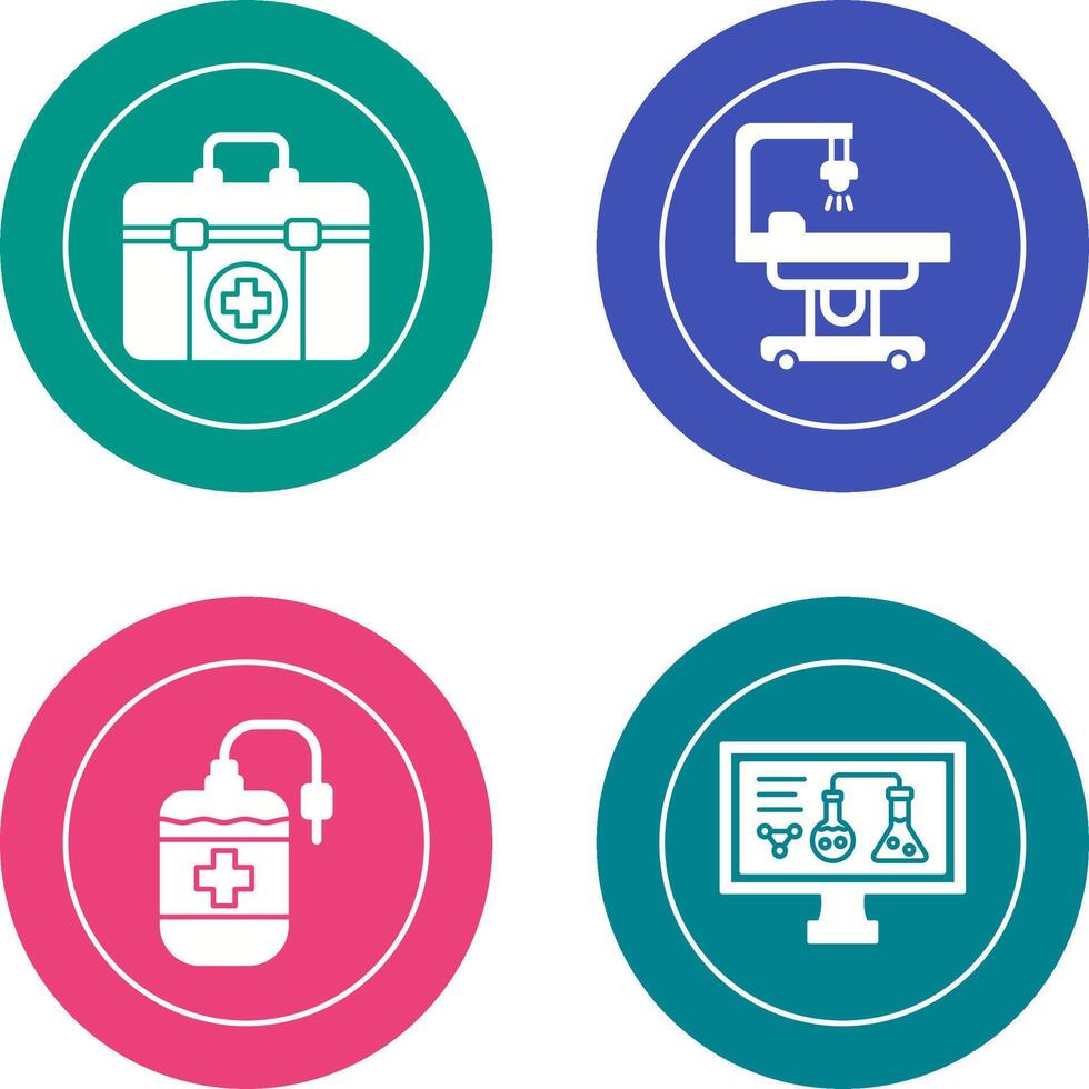 First Aid Kit and operating Room Icon vector