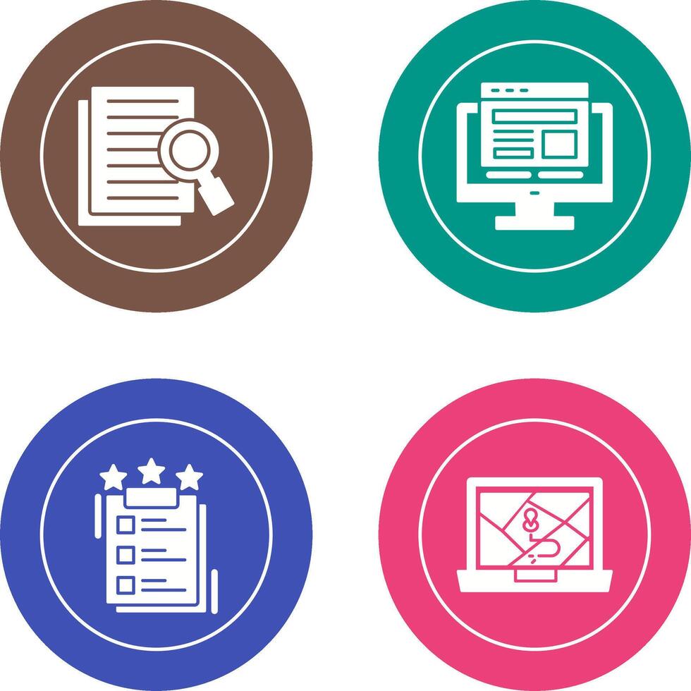 Details Looking and Adaptive Icon vector