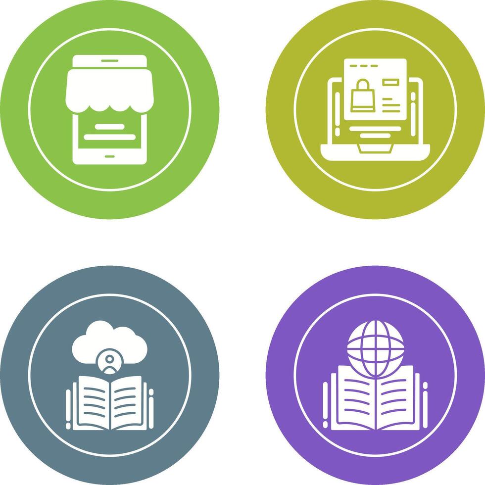 Online Store and Online Shopping Icon vector