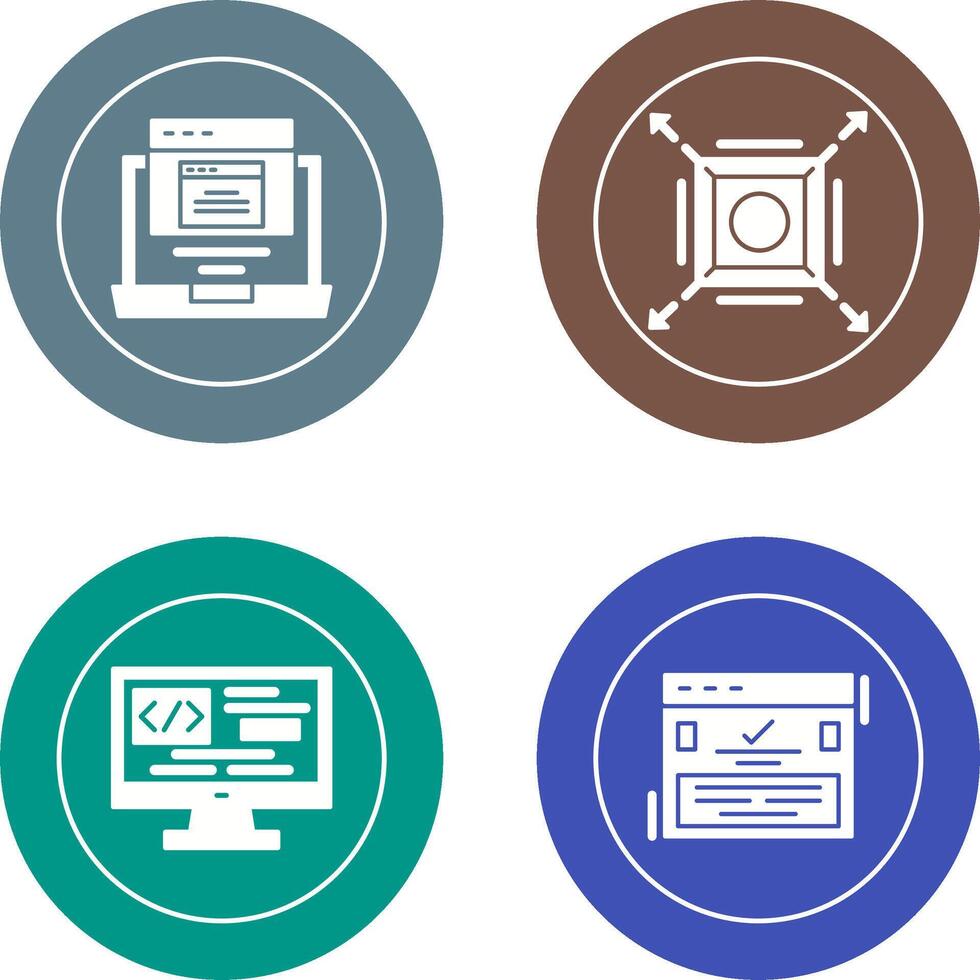 Pop Up and Maximize Icon vector