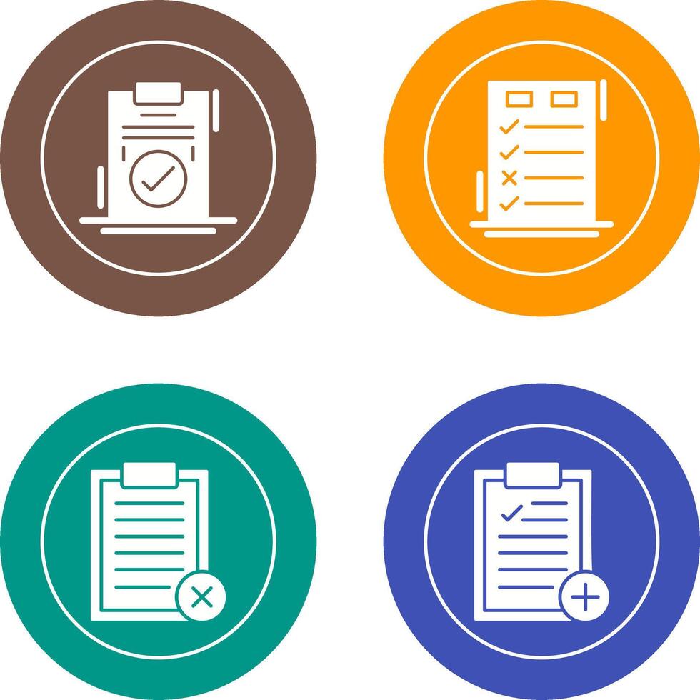 Today to Done Check List and Checkmark Icon vector