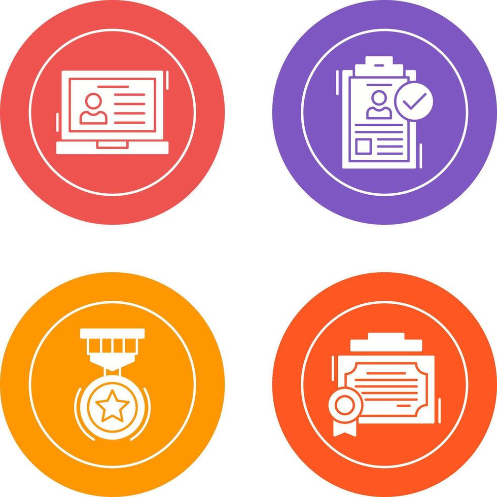 Laptop and Hire Icon vector