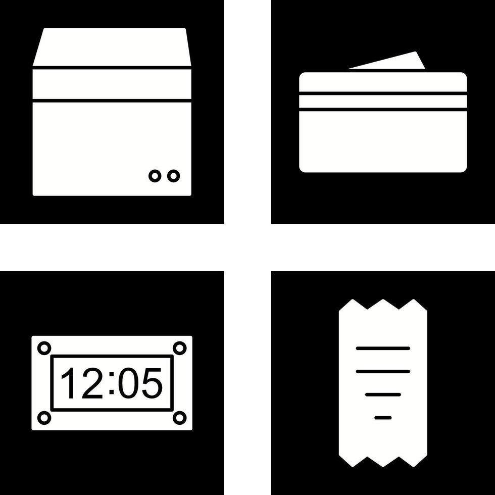 caja y billetera icono vector