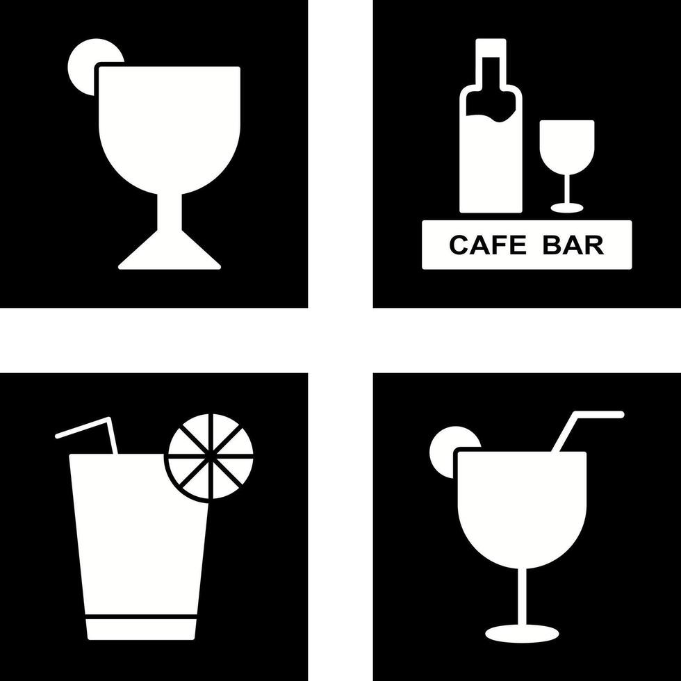 drinks cafe and sherry Icon vector