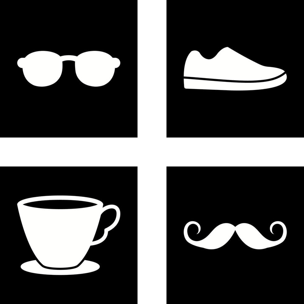 Sunglasses and Shoe Icon vector