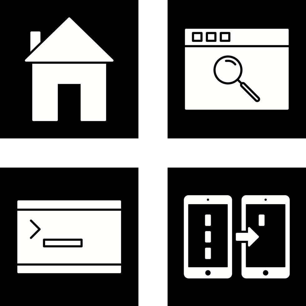 homepage and browser Icon vector