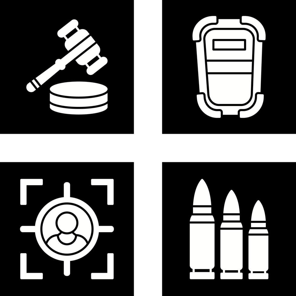 Id Card and Police Badge Icon vector