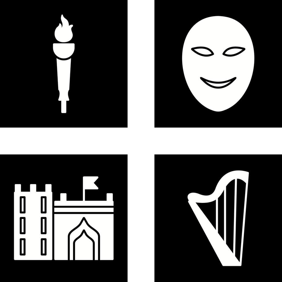 Museum Torch and Ancient Icon vector