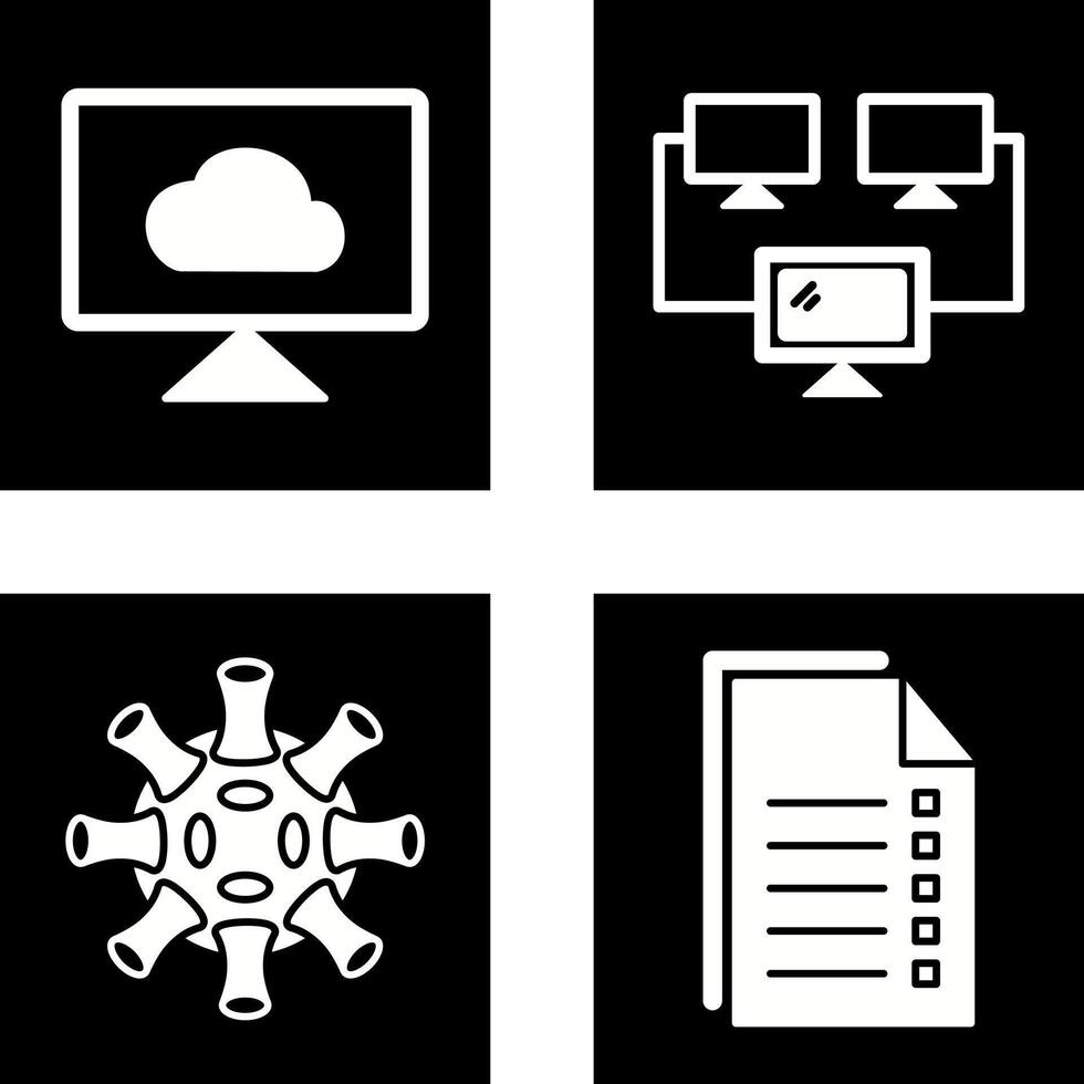 Cloud Systems and Connected Icon vector