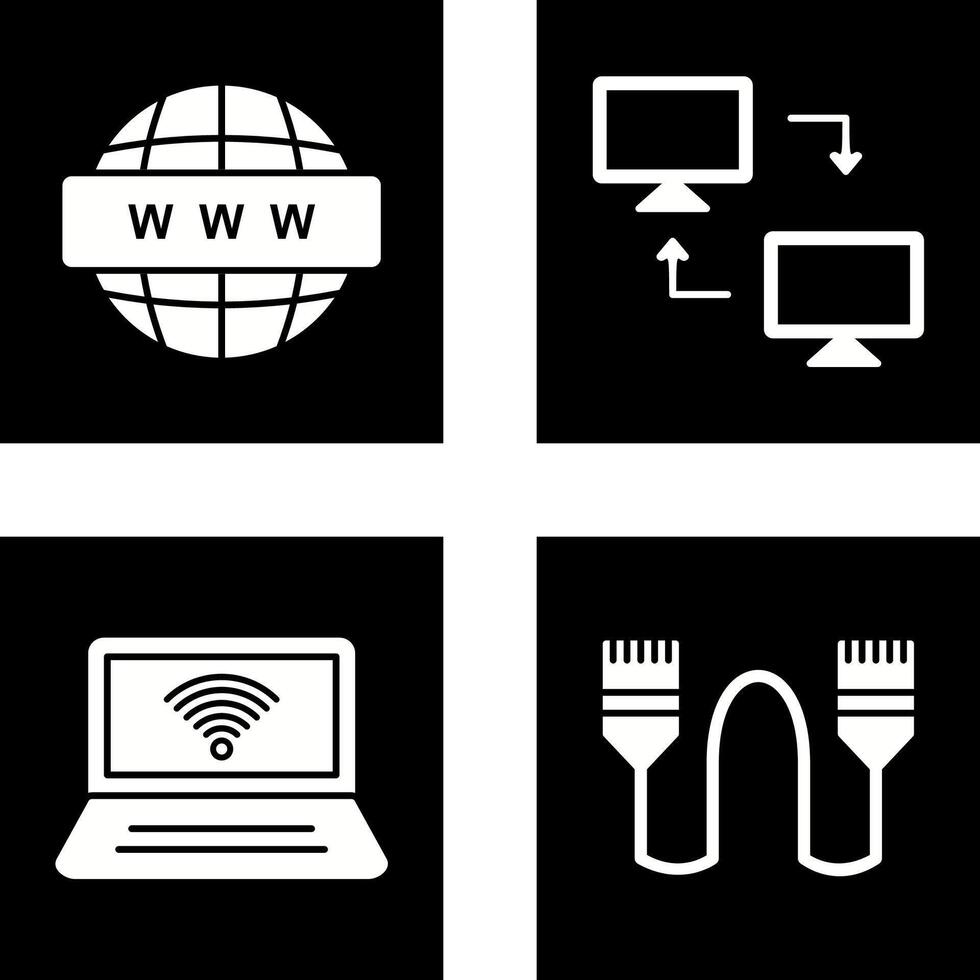 Sharing Systems and World Wide Icon vector