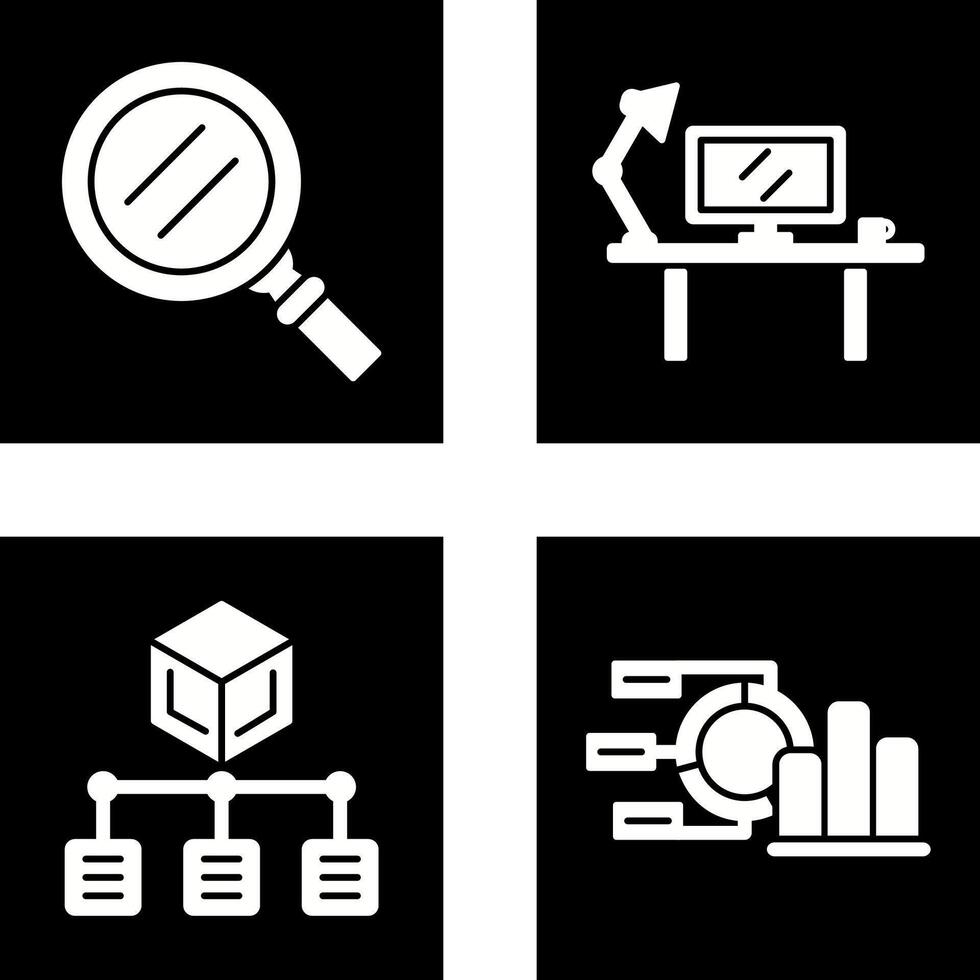 Search and Workspace Icon vector