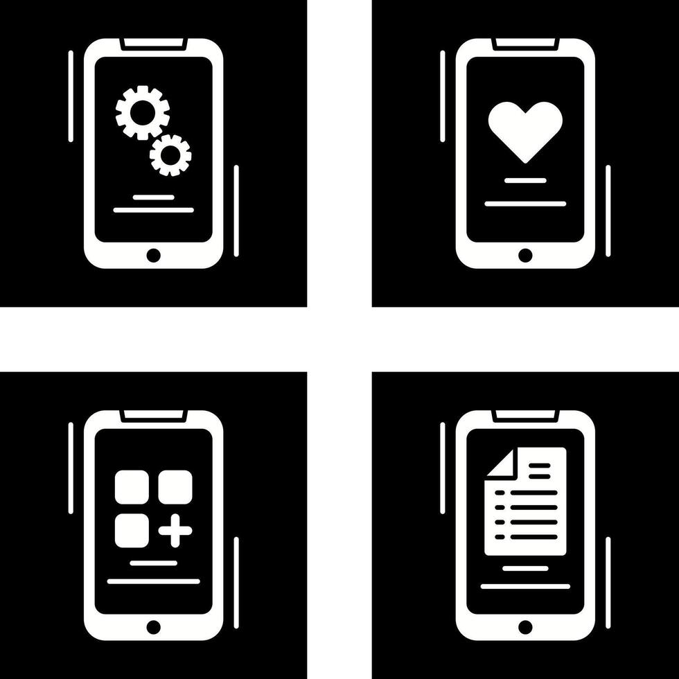 Setting and Favourite Icon vector