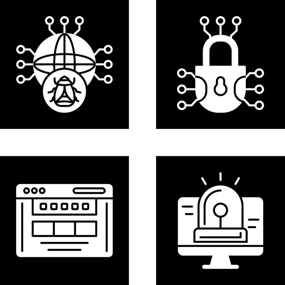 Global Malware and Cyber defence Icon vector