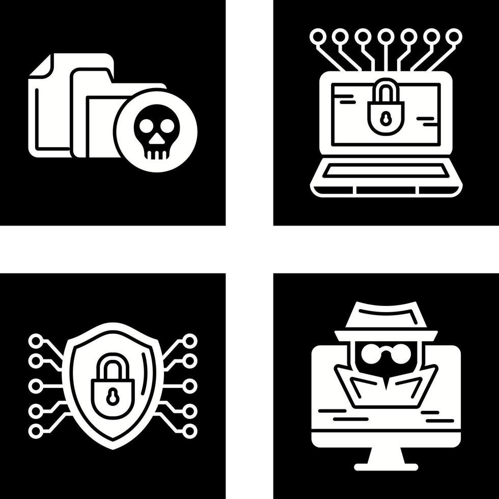 Infected File and Money Hacking Icon vector