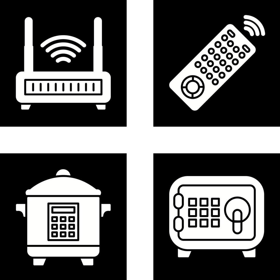 Remote and Antina Icon vector