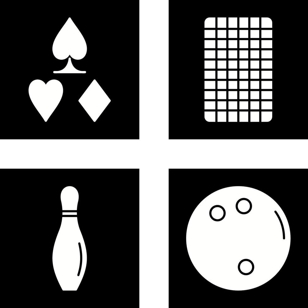 card suits and card backward Icon vector