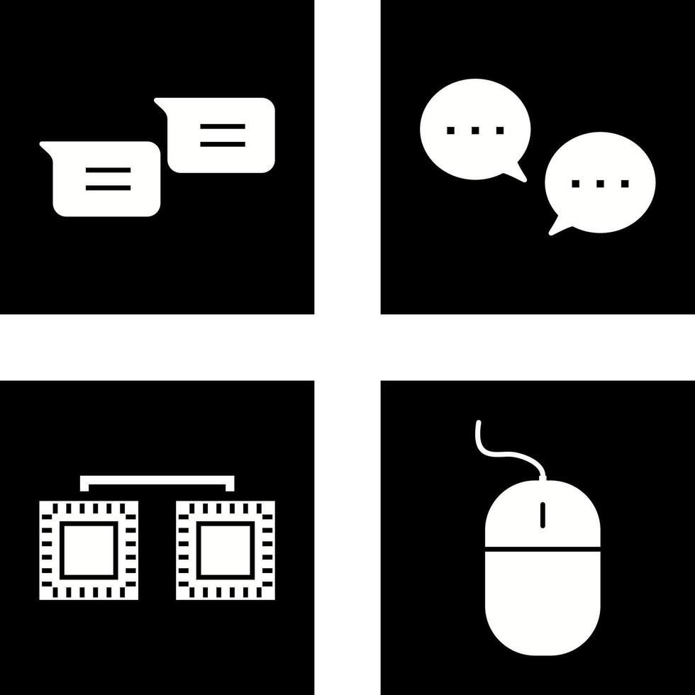 messages and conversation bubbles Icon vector