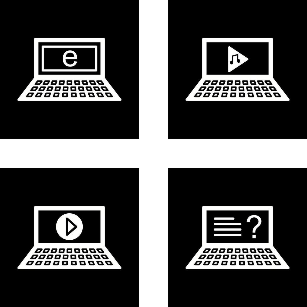 Internet and Play Music Icon vector