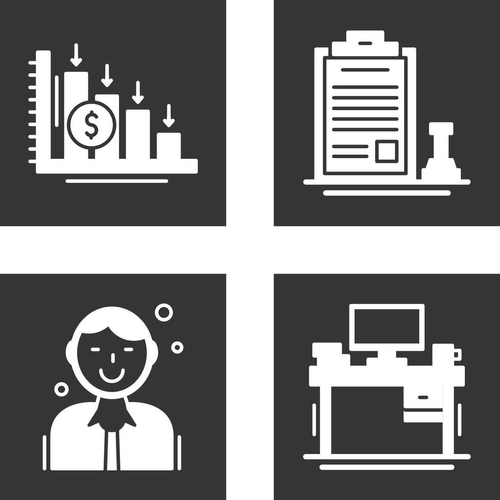 Loss and Stamp Icon vector