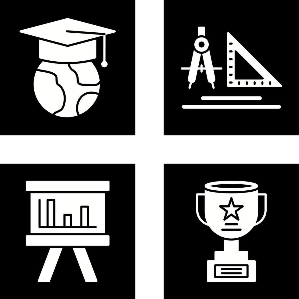 Earth and Compass Icon vector