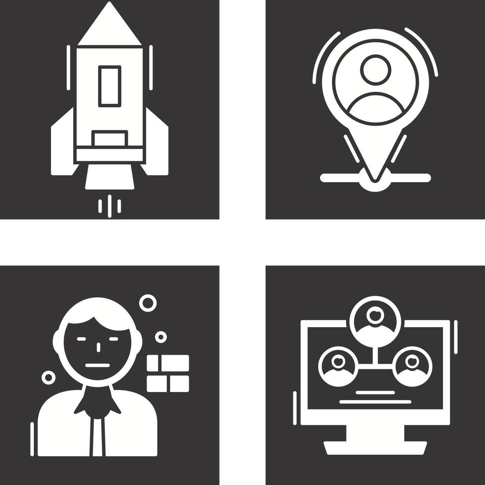 Start Up and Placeholder Icon vector