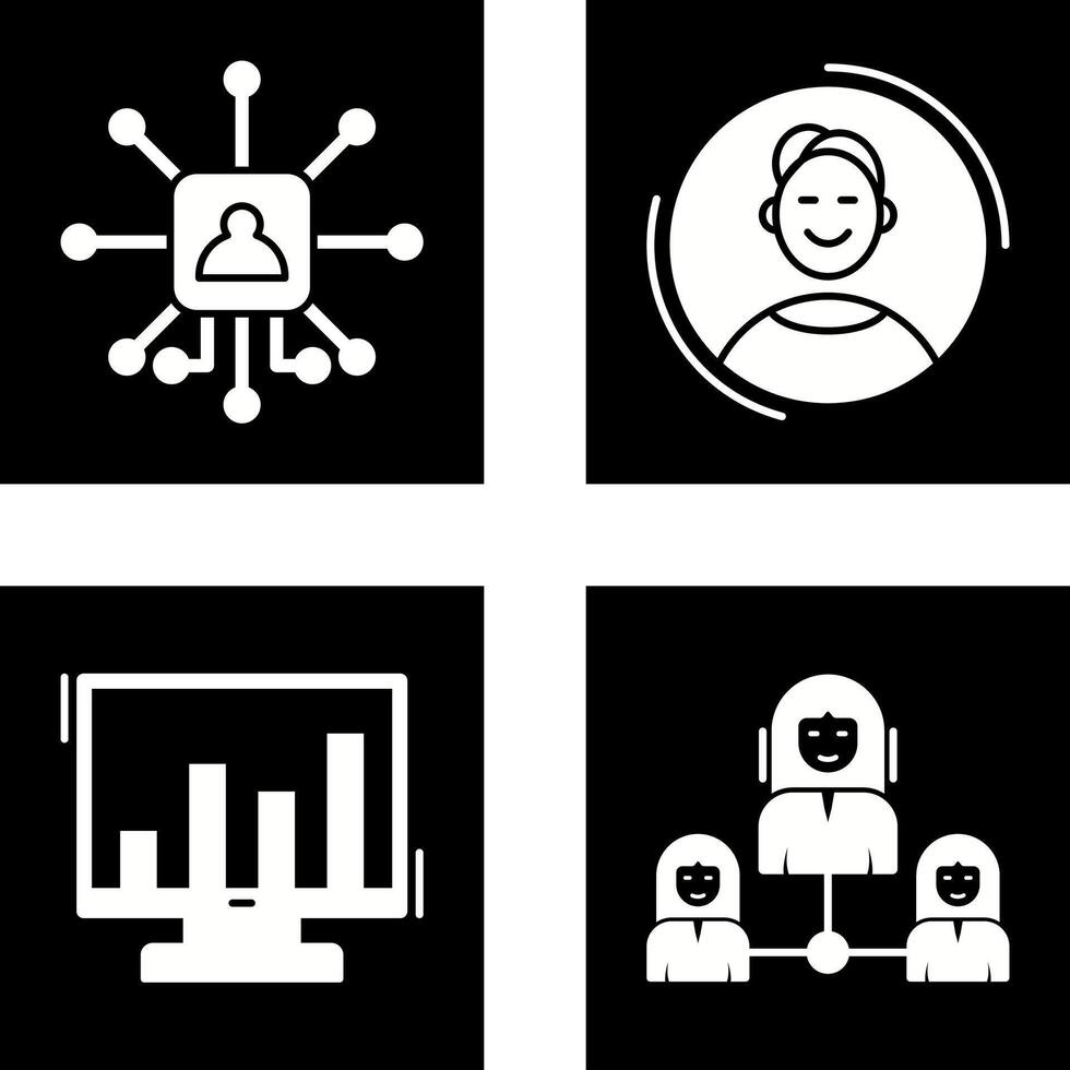Networking and User Icon vector