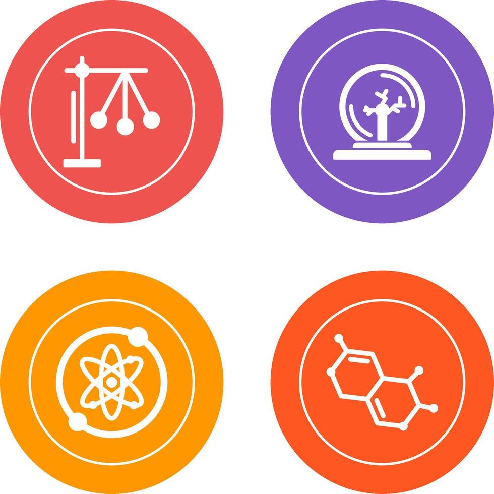 Pendulum and Plasma Ball Icon vector