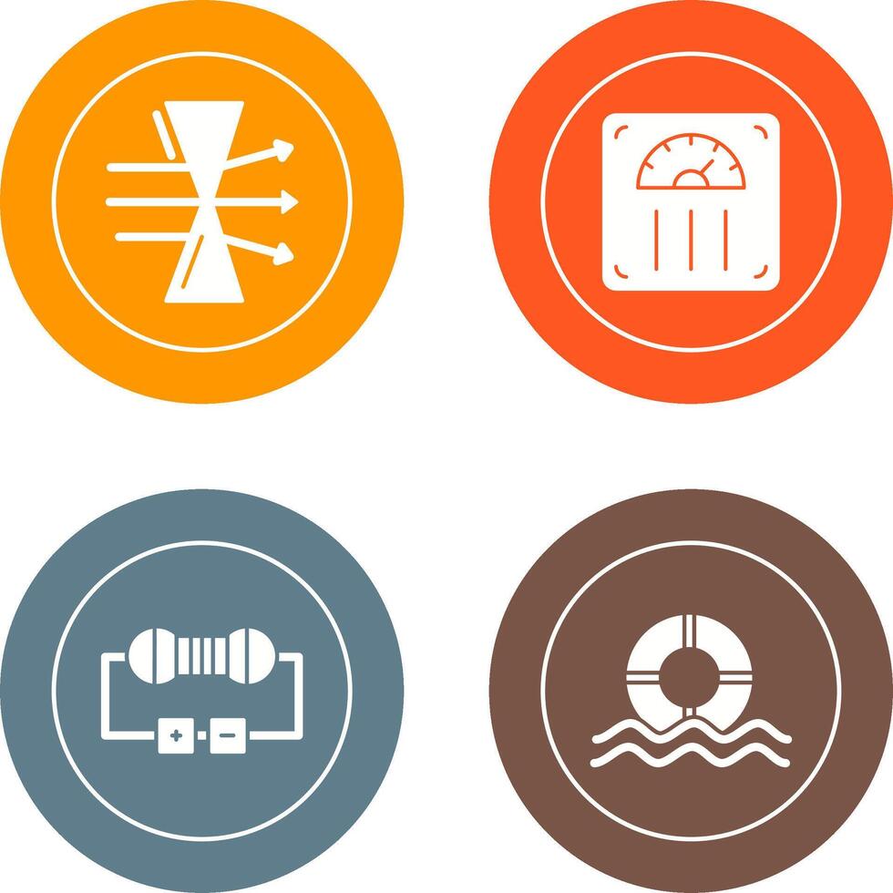 Dispersion and Weight Scale Icon vector