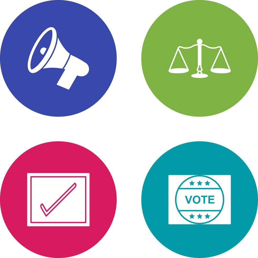 Announcement Speaker and Scale Icon vector