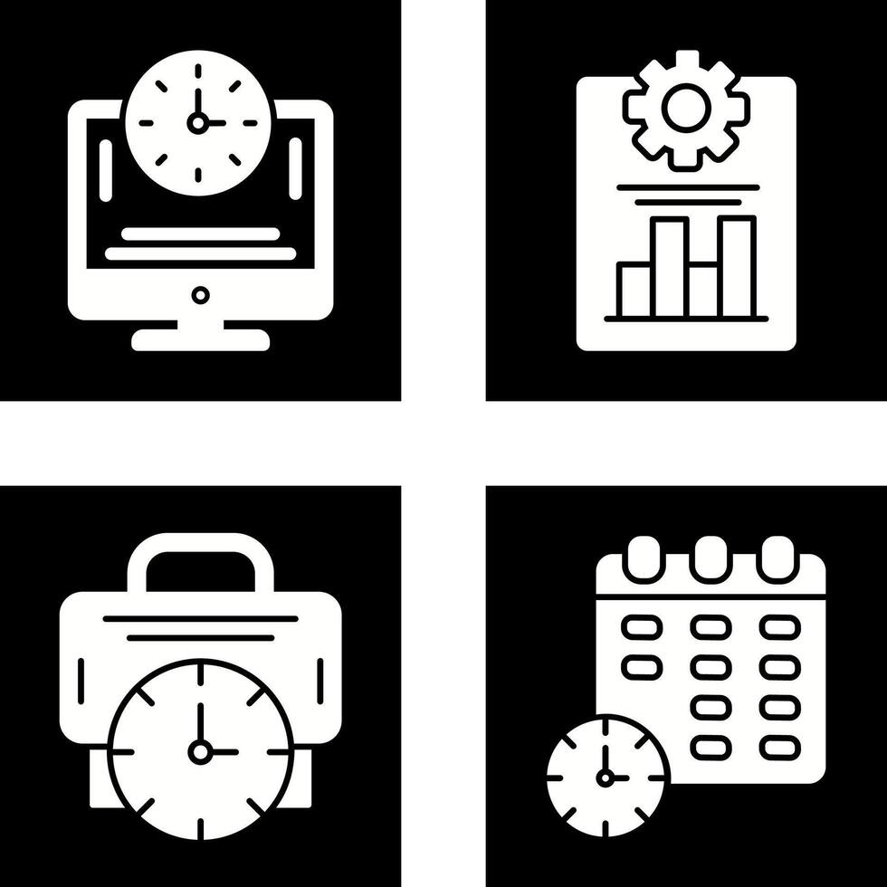 Productivity and Online Time Icon vector