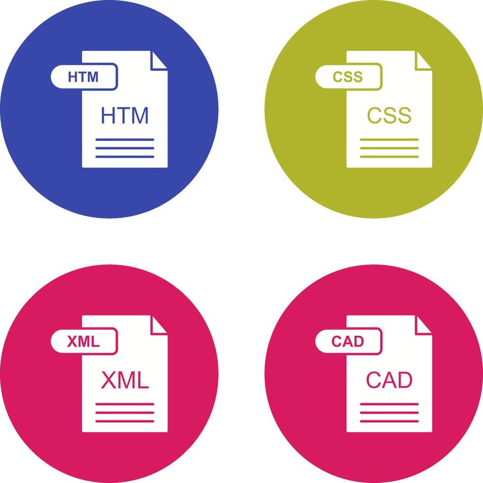 HTM and CSS Icon vector