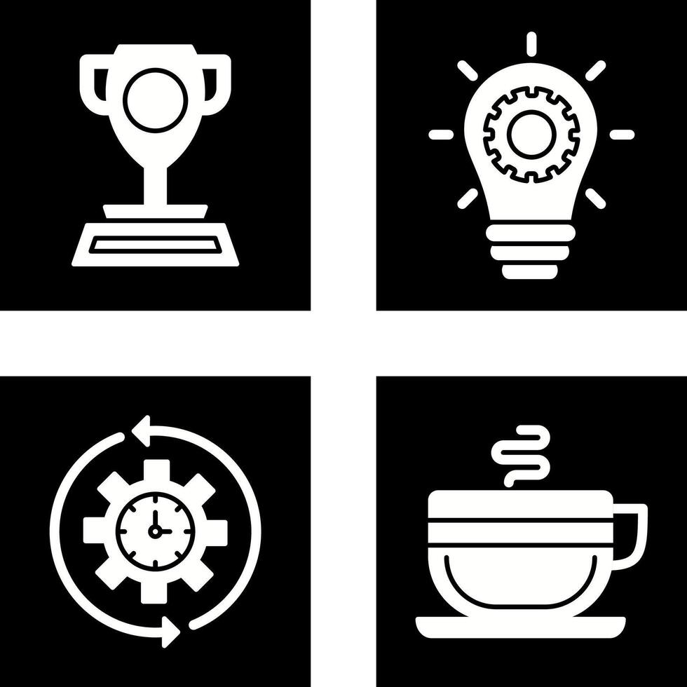 Trophy and Innoation Icon vector