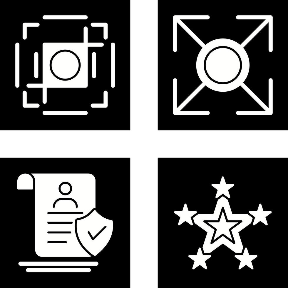 crop and expand Icon vector