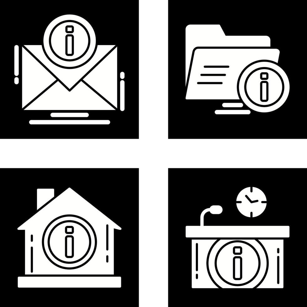 mi correo y carpeta icono vector